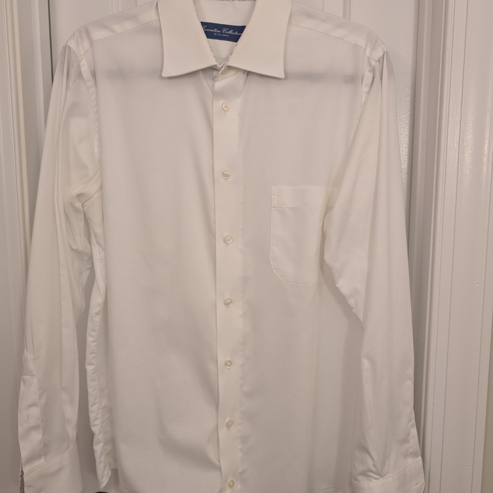 Men's Classic White Dress Shirt - Tom James
